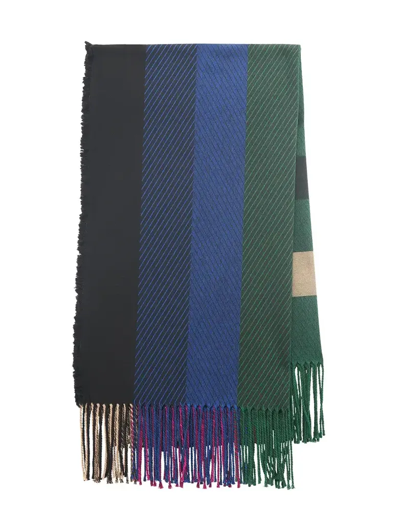 Halo Plaid Blanket in Multi Cashmere Halo Plaid Blanket in Multi Cashmere