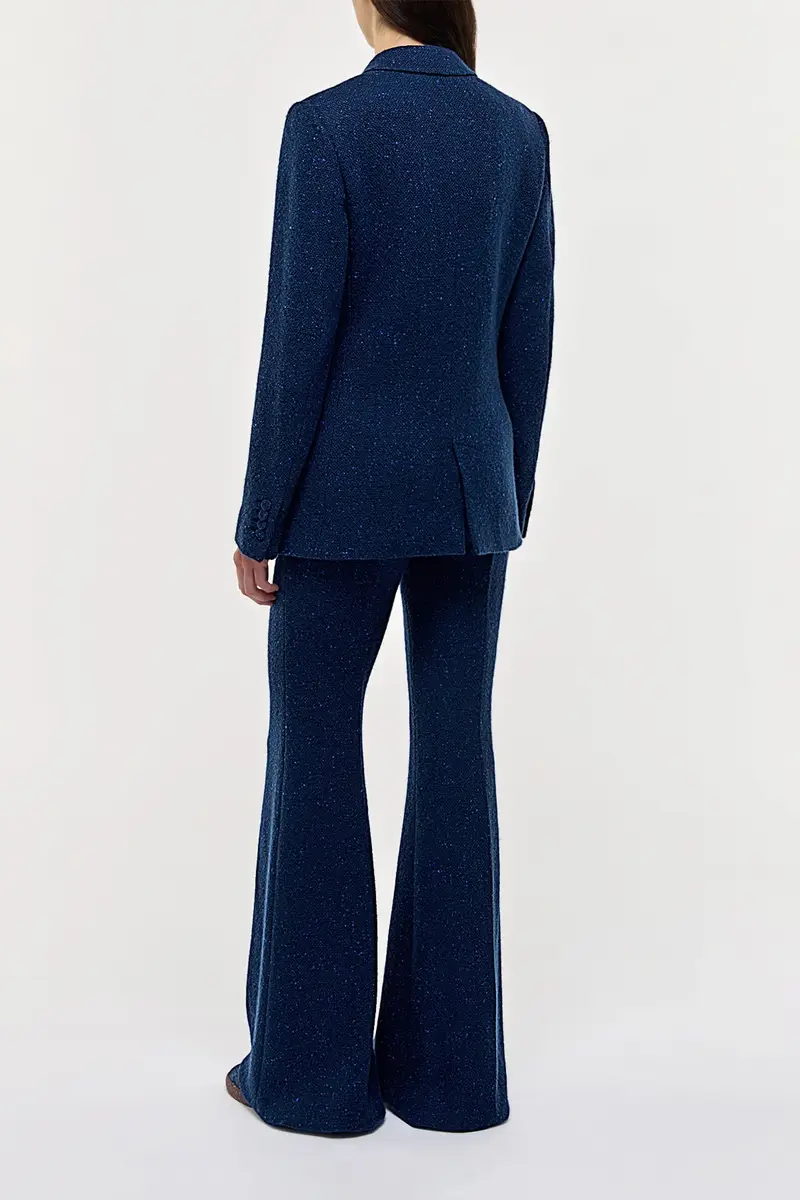 Gabriela Hearst Elliot Blazer in Electric Navy Speckled Cashmere | Thumbnail 4 Gabriela Hearst Elliot Blazer in Electric Navy Speckled Cashmere | Thumbnail 4