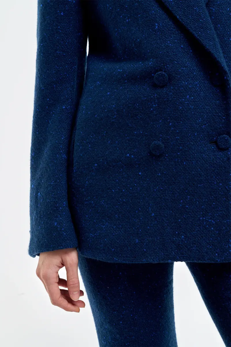 Gabriela Hearst Elliot Blazer in Electric Navy Speckled Cashmere | Thumbnail 6 Gabriela Hearst Elliot Blazer in Electric Navy Speckled Cashmere | Thumbnail 6