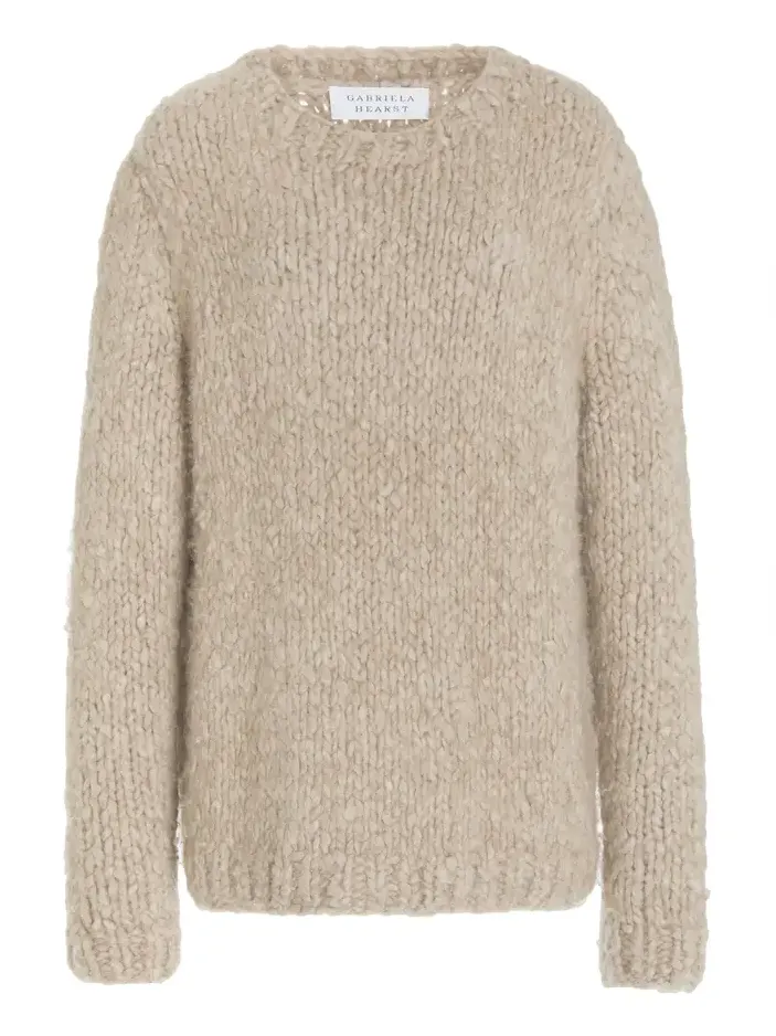 Lawrence Knit Sweater in Oatmeal Welfat Cashmere