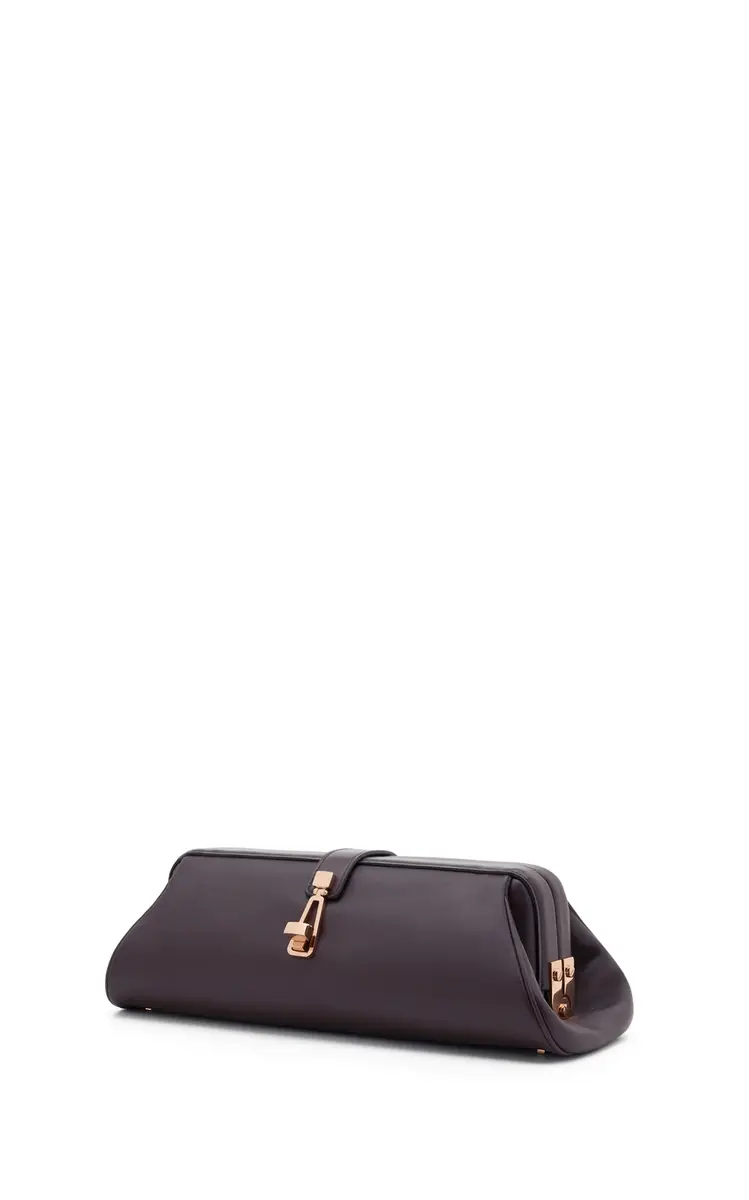 Gabriela Hearst Paola Clutch in Bordeaux Nappa Leather | Thumbnail 4 Gabriela Hearst Paola Clutch in Bordeaux Nappa Leather | Thumbnail 4