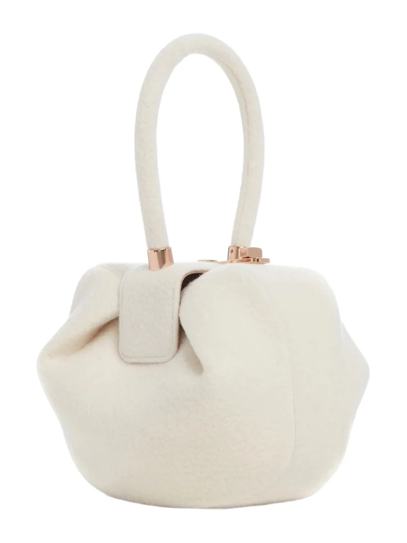 Gabriela Hearst Nina Bag in Ivory Cashmere Felt