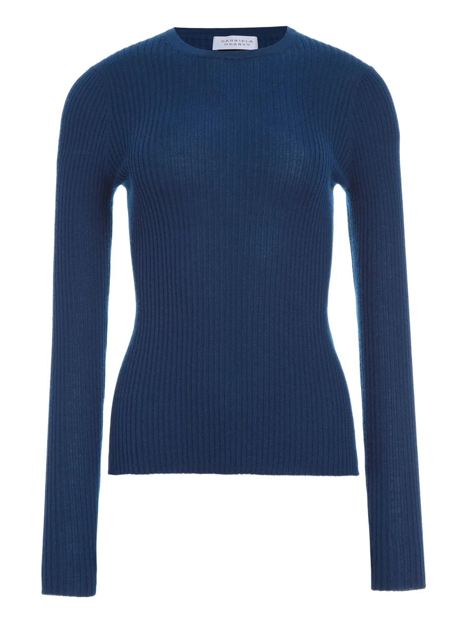 Browning Knit Sweater in Washed Denim Cashmere Silk Browning Knit Sweater in Washed Denim Cashmere Silk