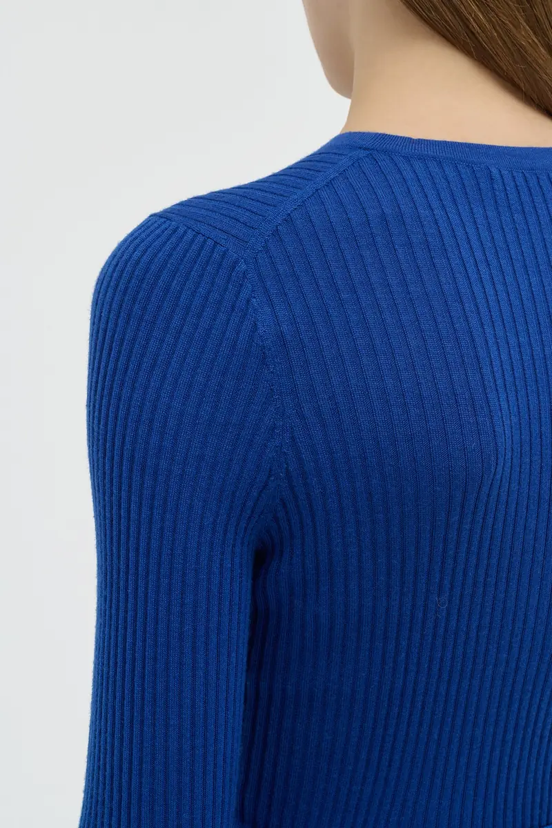 Gabriela Hearst Browning Knit Sweater in Cobalt Cashmere Silk | Thumbnail 6 Gabriela Hearst Browning Knit Sweater in Cobalt Cashmere Silk | Thumbnail 6