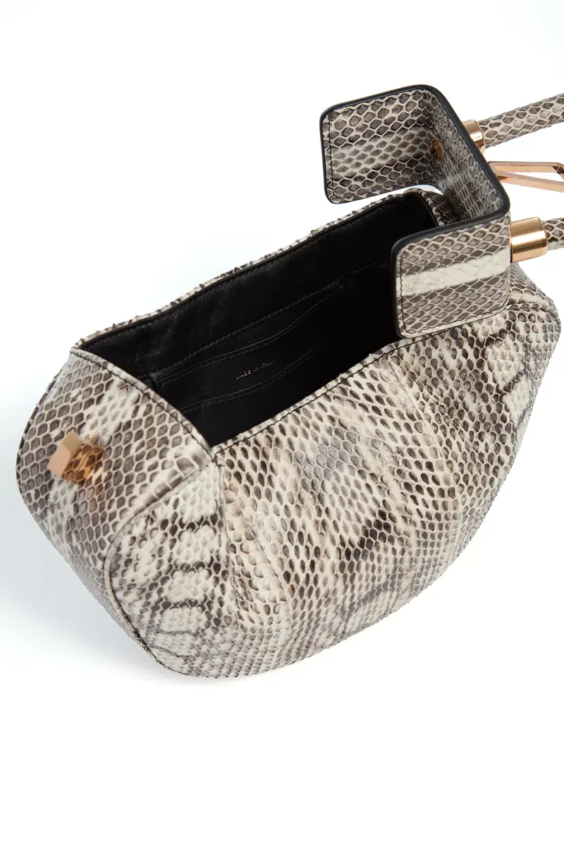 Gabriela Hearst Demi Bag in Black & White Snakeskin | Thumbnail 4 Gabriela Hearst Demi Bag in Black & White Snakeskin | Thumbnail 4