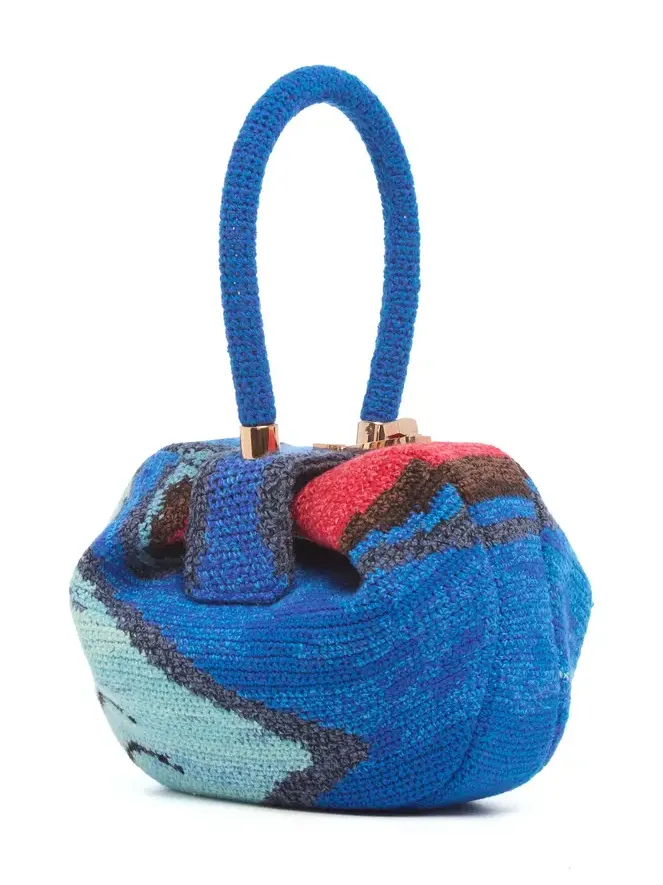 Nina Bag in Air Multi Crochet Cashmere Nina Bag in Air Multi Crochet Cashmere