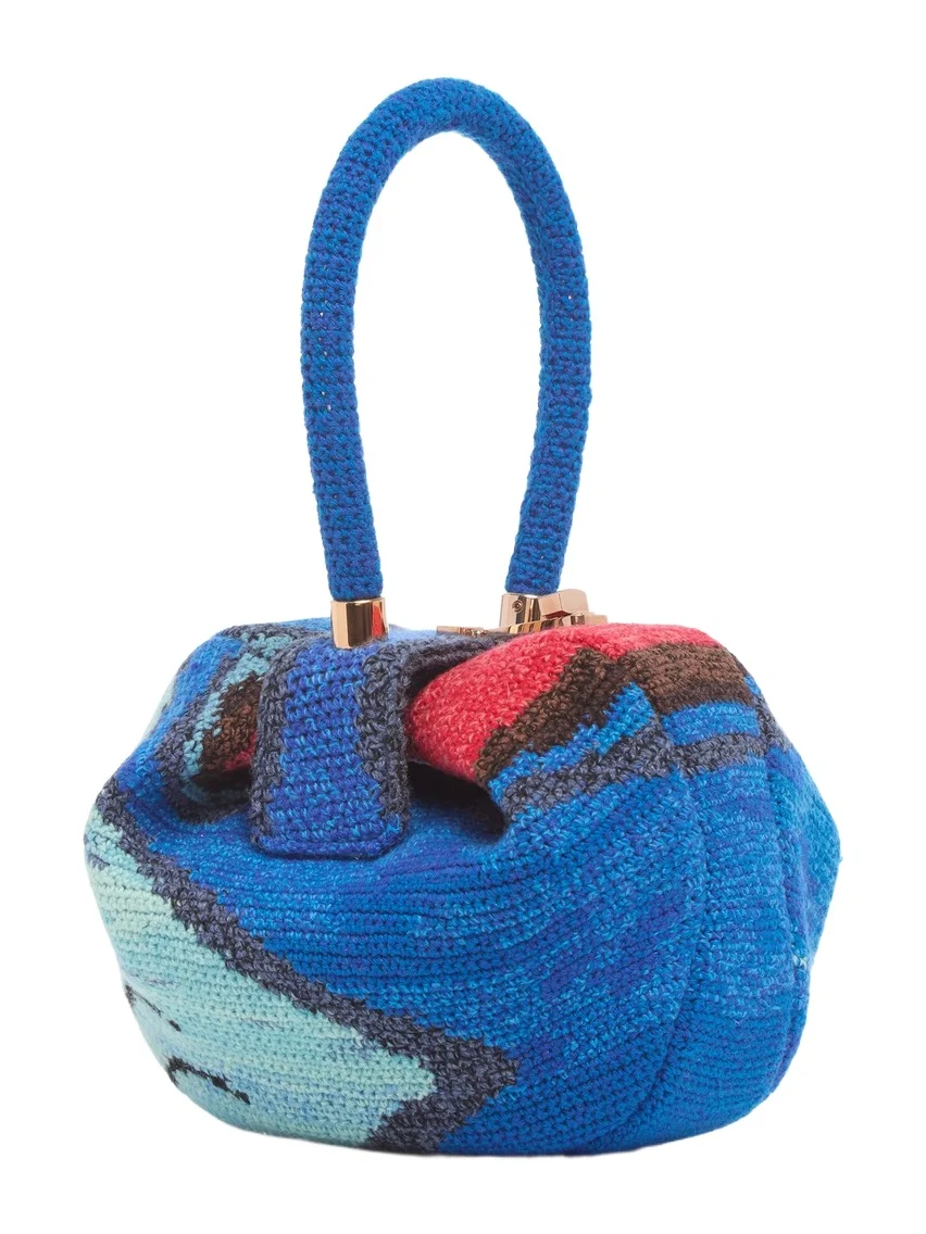 Nina Bag in Air Multi Crochet Cashmere Nina Bag in Air Multi Crochet Cashmere