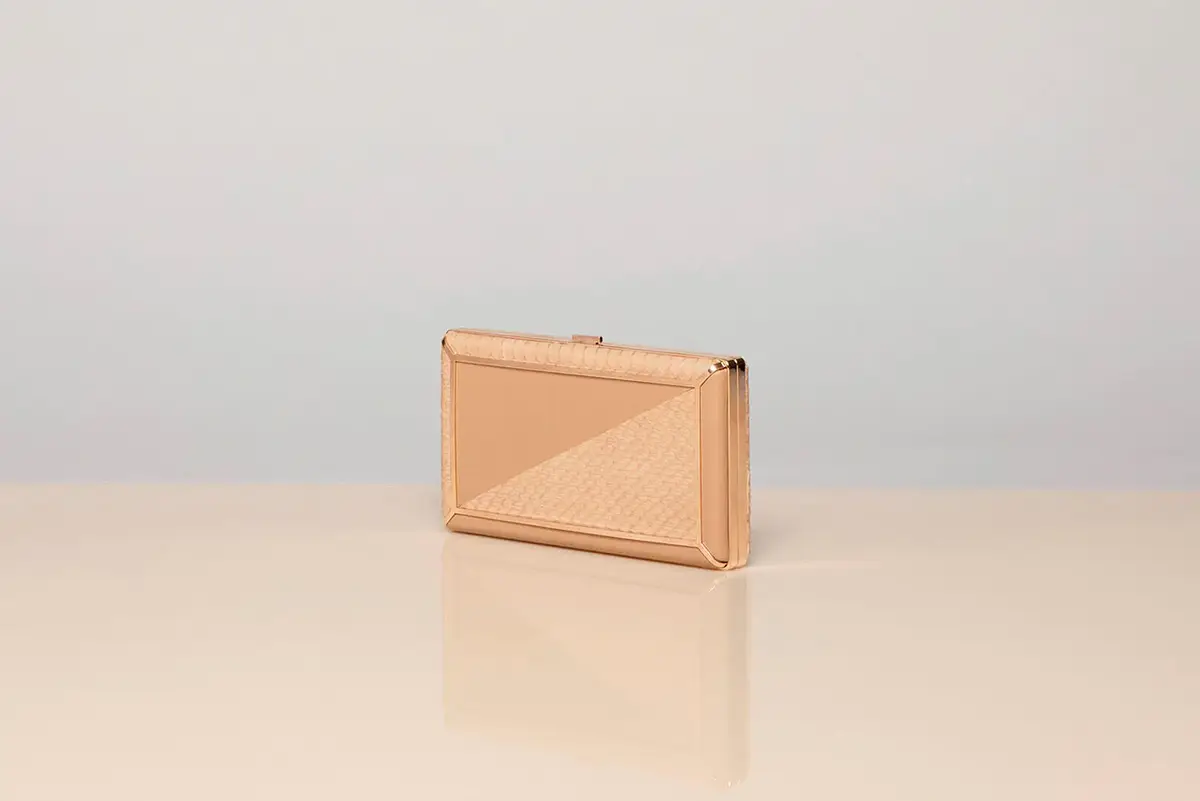 Gabriela Hearst Callas Clutch in Nude Snakeskin & Nappa Leather | Thumbnail 4