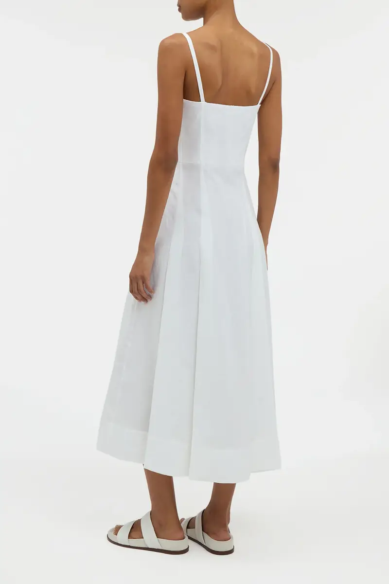 Gabriela Hearst Magritte Dress in White Aloe Linen | Thumbnail 4 Gabriela Hearst Magritte Dress in White Aloe Linen | Thumbnail 4