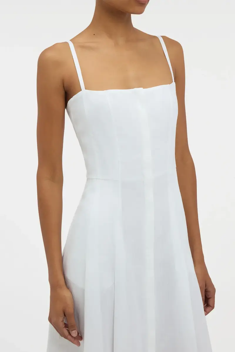 Gabriela Hearst Magritte Dress in White Aloe Linen | Thumbnail 5 Gabriela Hearst Magritte Dress in White Aloe Linen | Thumbnail 5