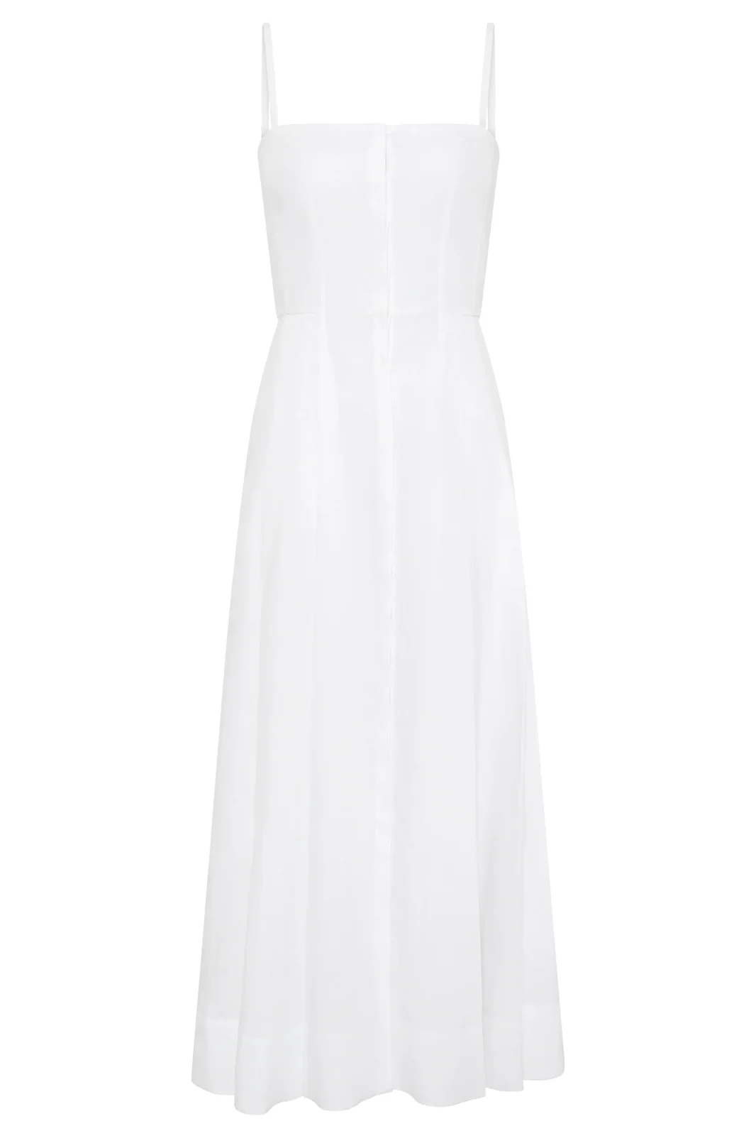 Gabriela Hearst Magritte Dress in White Aloe Linen
