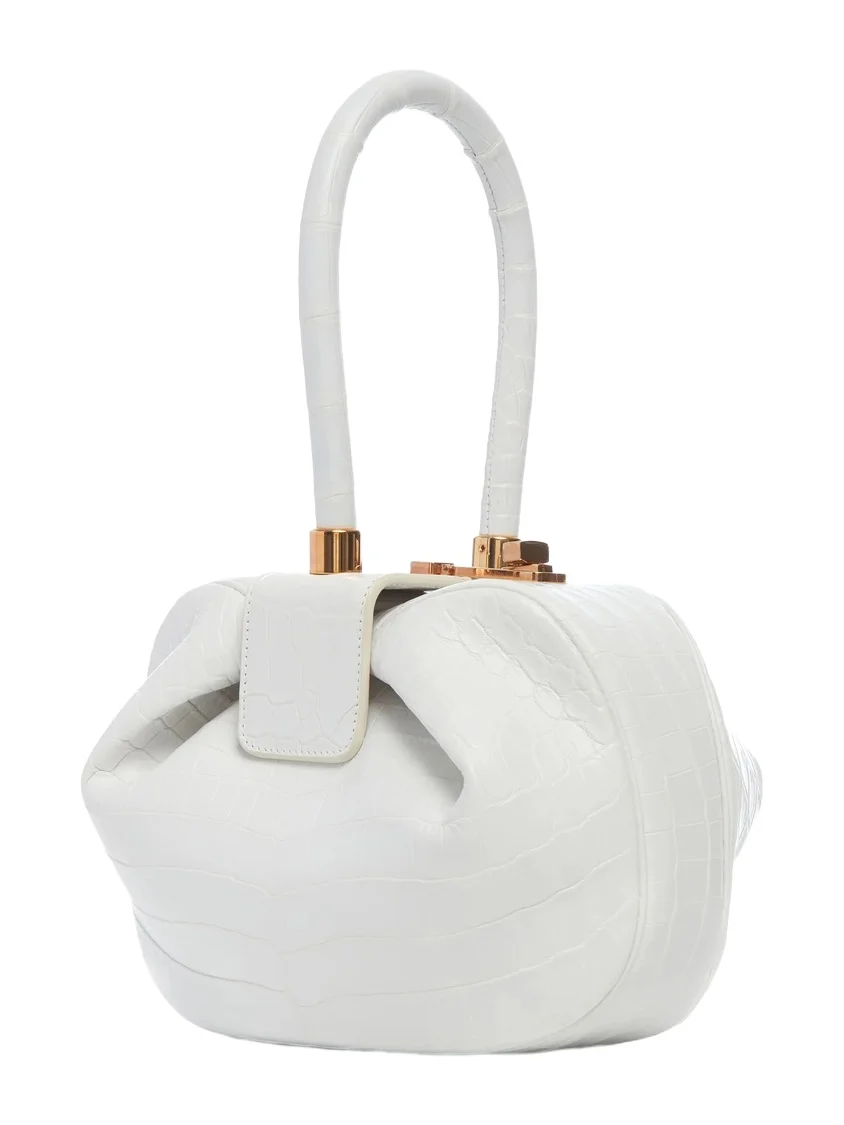 Nina Bag in Ivory Crocodile Leather