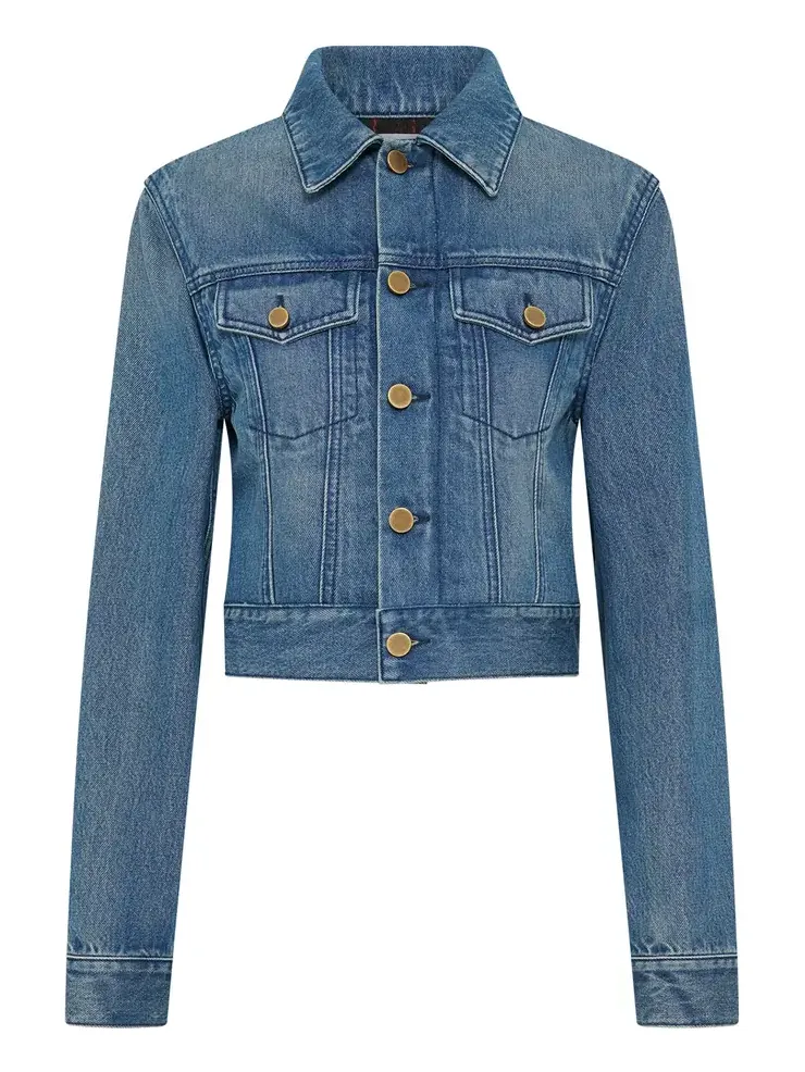 Gabriela Hearst Bronte Jacket in Uruguayan Blue Recycled Cotton Denim