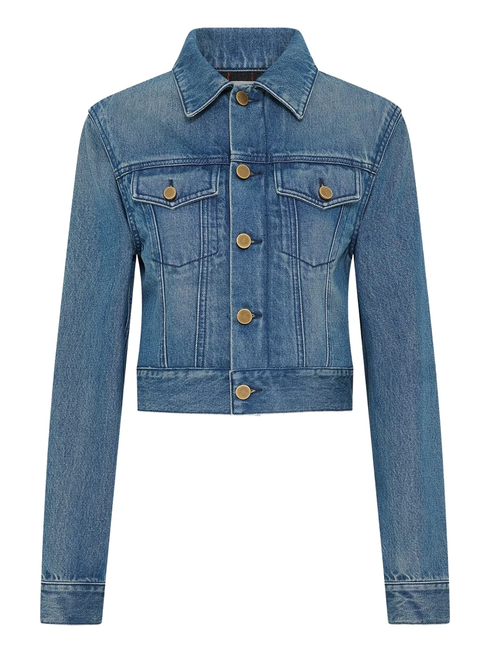 Bronte Jacket in Uruguayan Blue Recycled Cotton Denim