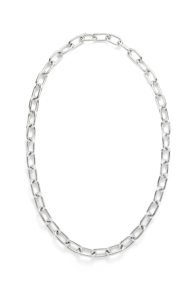 Gabriela Hearst Medium Link Necklace in 18K White Gold (Classic Links) | Thumbnail 3