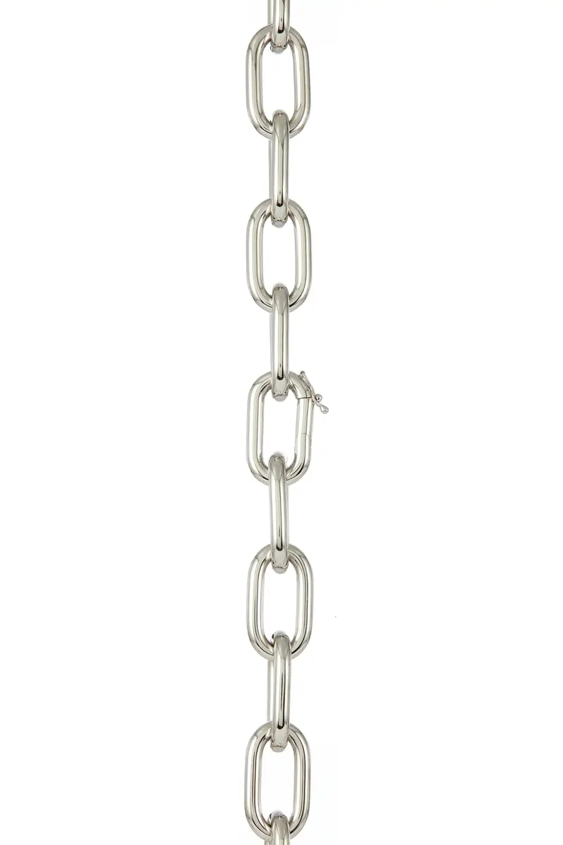 Gabriela Hearst Medium Link Necklace in 18K White Gold (Classic Links) | Thumbnail 4