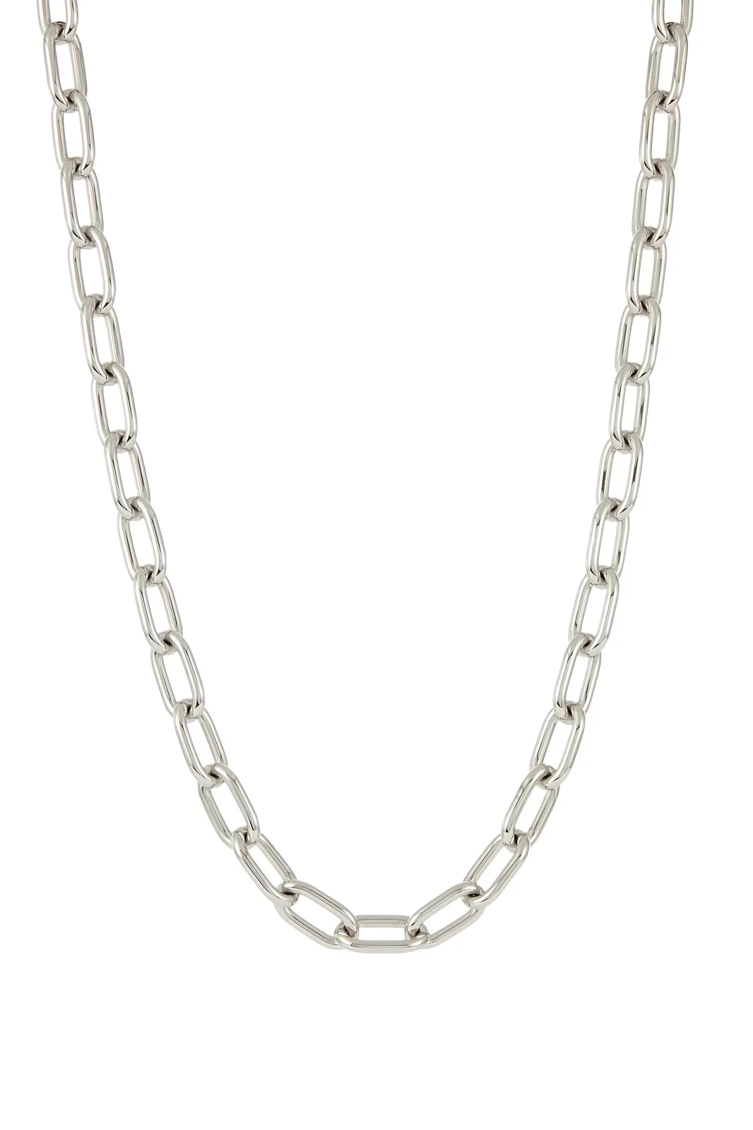 Medium Link Necklace in 18K White Gold (Classic Links) Medium Link Necklace in 18K White Gold (Classic Links)