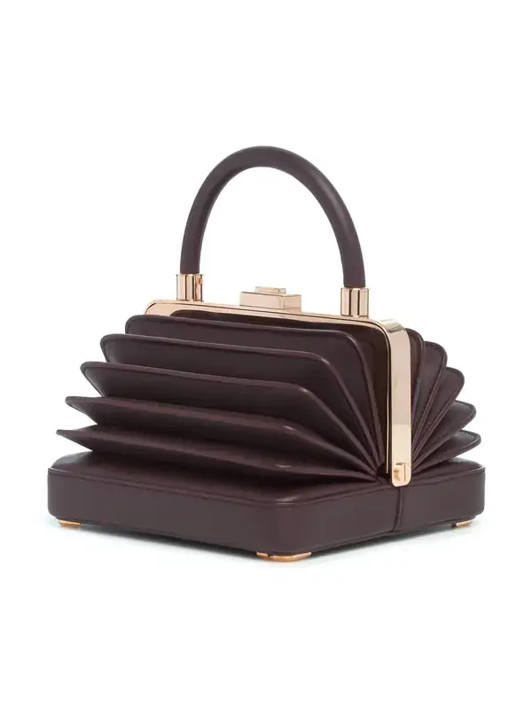 Gabriela Hearst Small Diana Bag in Bordeaux Nappa Leather