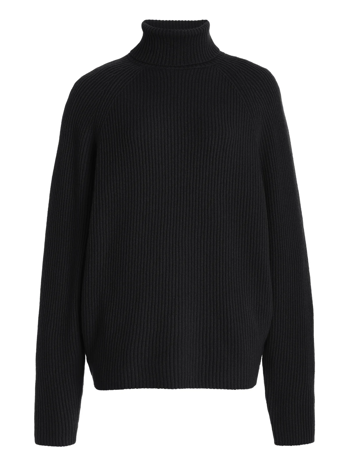 Gabriela Hearst Wigman Knit Turtleneck Sweater in Black Cashmere