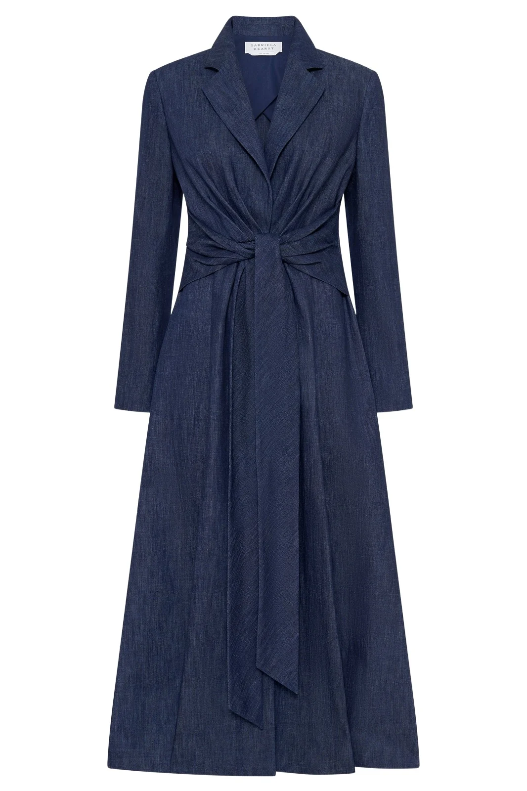 Yunara Knotted Maxi Dress in Recycled Cotton Denim Yunara Knotted Maxi Dress in Recycled Cotton Denim