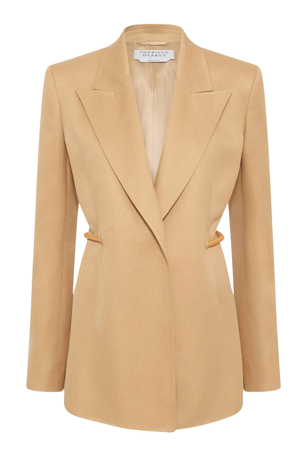 Epona Rope Blazer in Wheat Textured Linen Slub Epona Rope Blazer in Wheat Textured Linen Slub