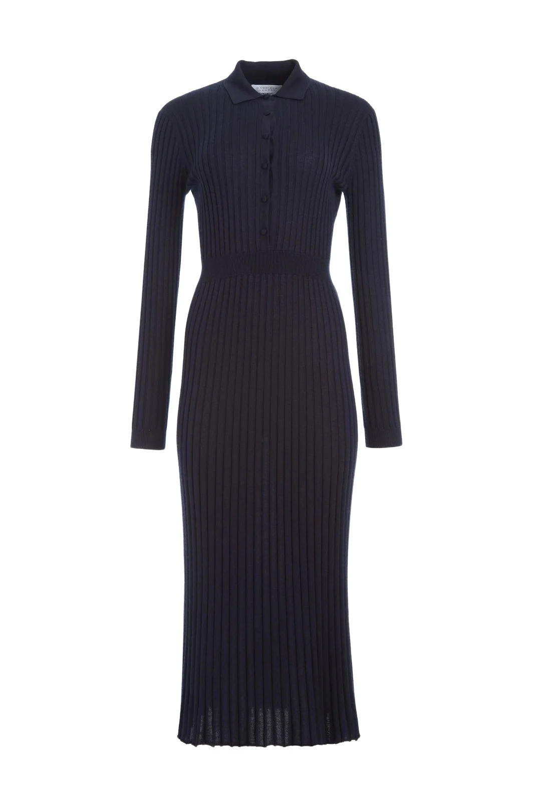 Gabriela Hearst Ardor Knit Maxi Dress in Dark Navy Cashmere Silk
