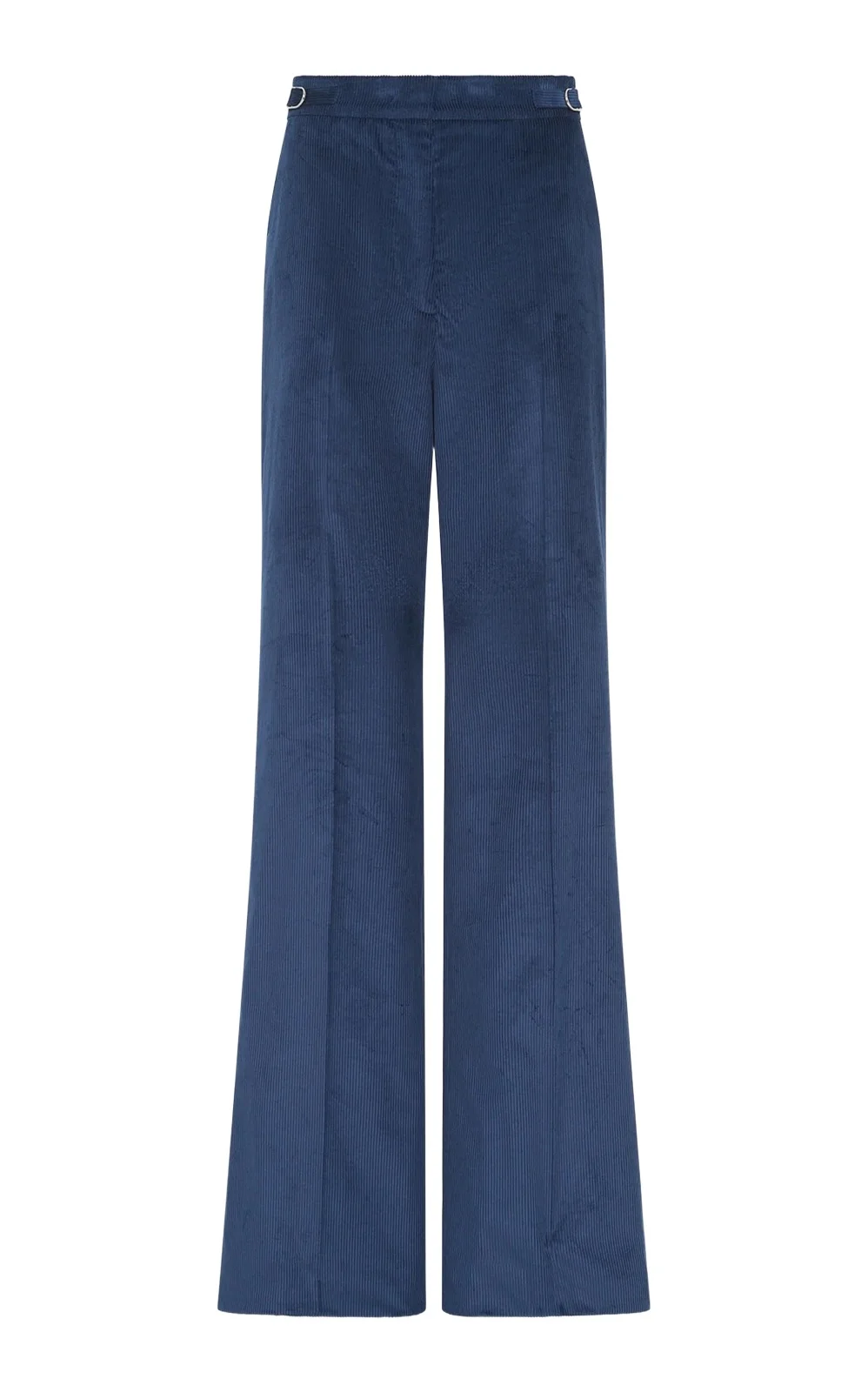 Gabriela Hearst Vesta Flare Pant in Electric Navy Sea Island Cotton Corduroy