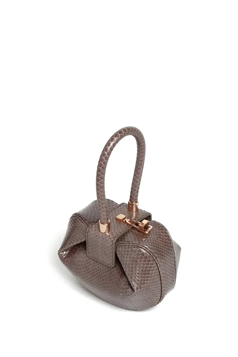 Gabriela Hearst Demi Bag in Charcoal Snakeskin | Thumbnail 3 Gabriela Hearst Demi Bag in Charcoal Snakeskin | Thumbnail 3