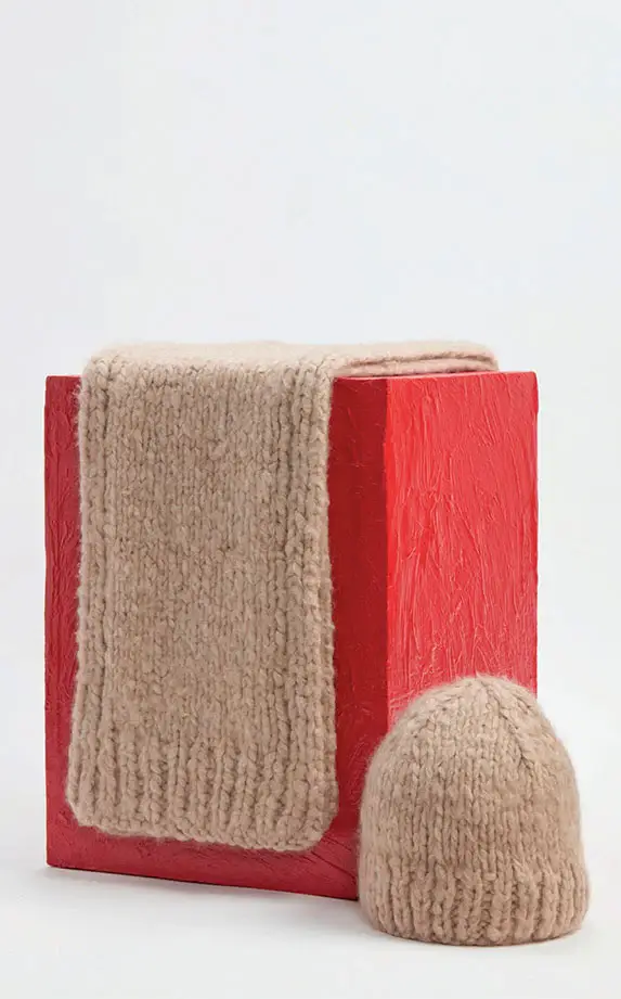 Gabriela Hearst Pyke Knit Scarf in Oatmeal Welfat Cashmere | Thumbnail 3 Gabriela Hearst Pyke Knit Scarf in Oatmeal Welfat Cashmere | Thumbnail 3