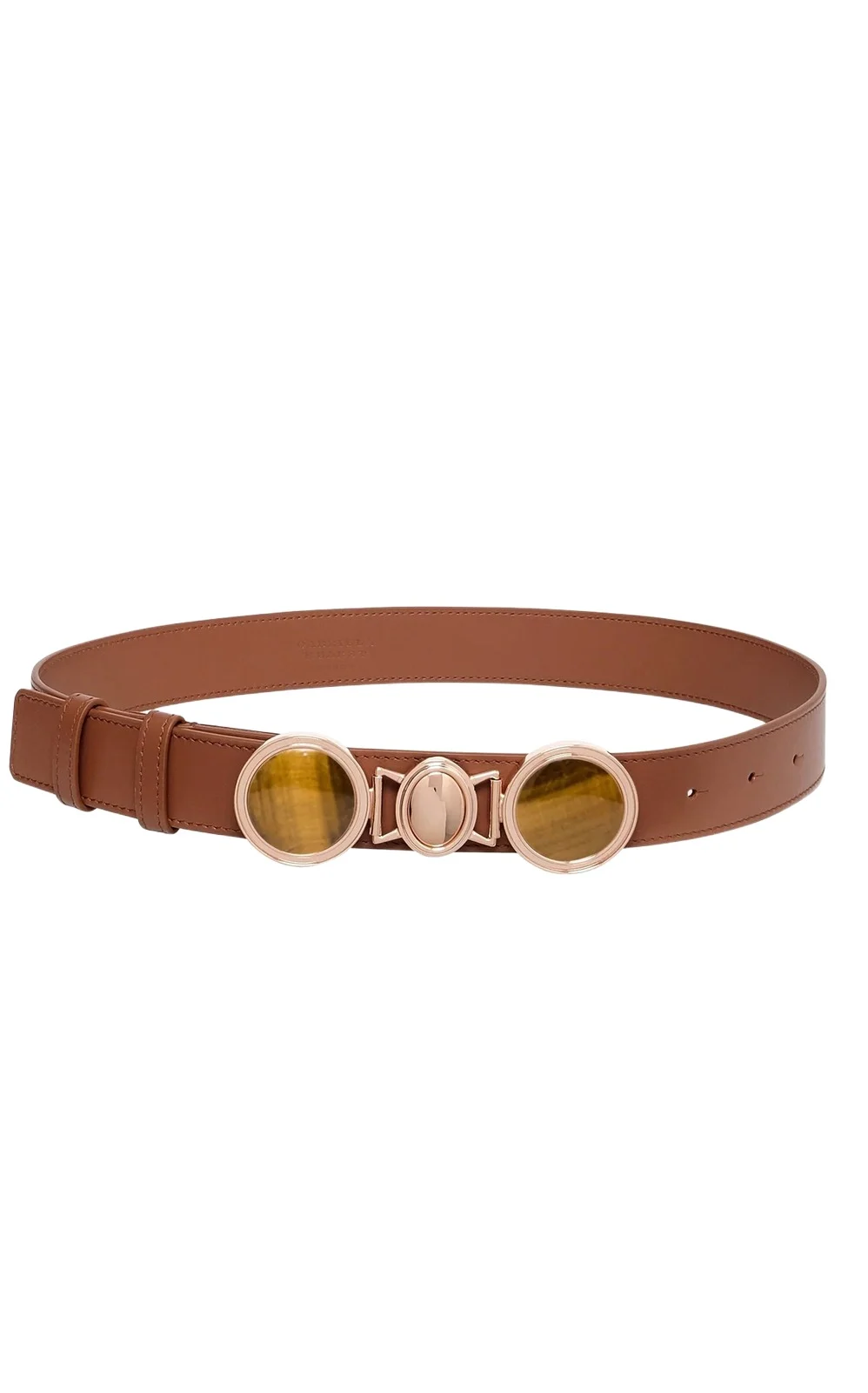 Gabriela Hearst Grange Stone Belt in Cognac Leather