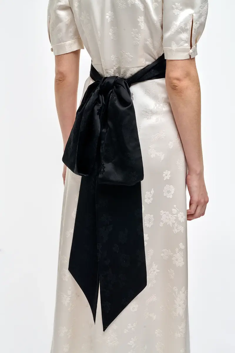 Gabriela Hearst Larkin Maxi Dress in Ivory & Black Embroidered Silk | Thumbnail 7 Gabriela Hearst Larkin Maxi Dress in Ivory & Black Embroidered Silk | Thumbnail 7