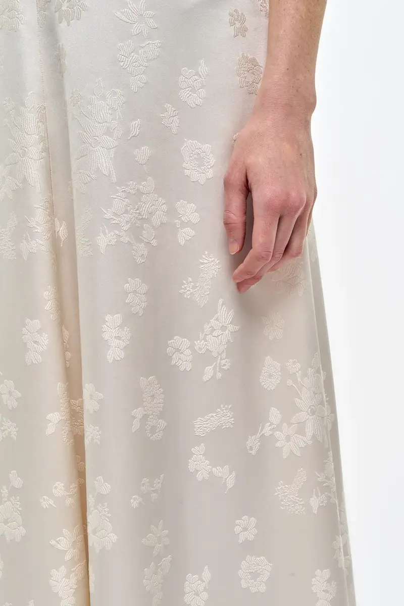 Gabriela Hearst Larkin Maxi Dress in Ivory & Black Embroidered Silk | Thumbnail 8 Gabriela Hearst Larkin Maxi Dress in Ivory & Black Embroidered Silk | Thumbnail 8