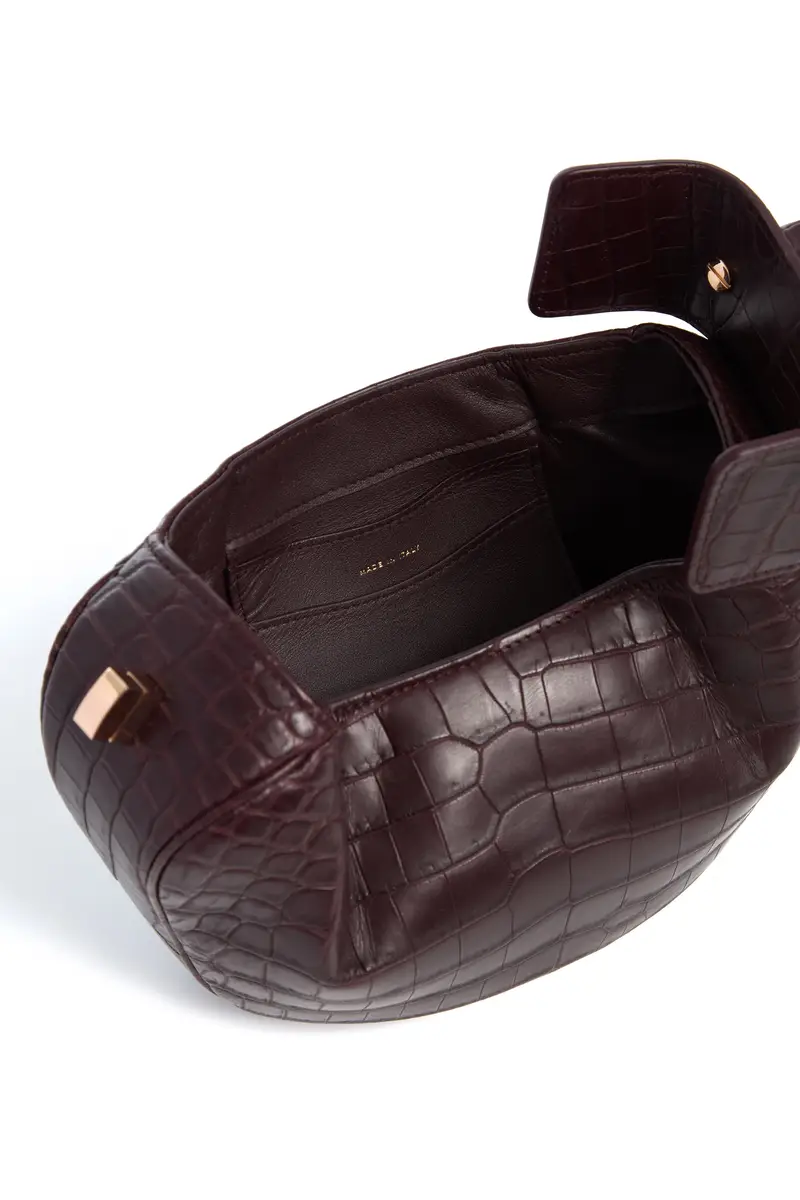 Gabriela Hearst Demi Bag in Bordeaux Crocodile Leather | Thumbnail 4