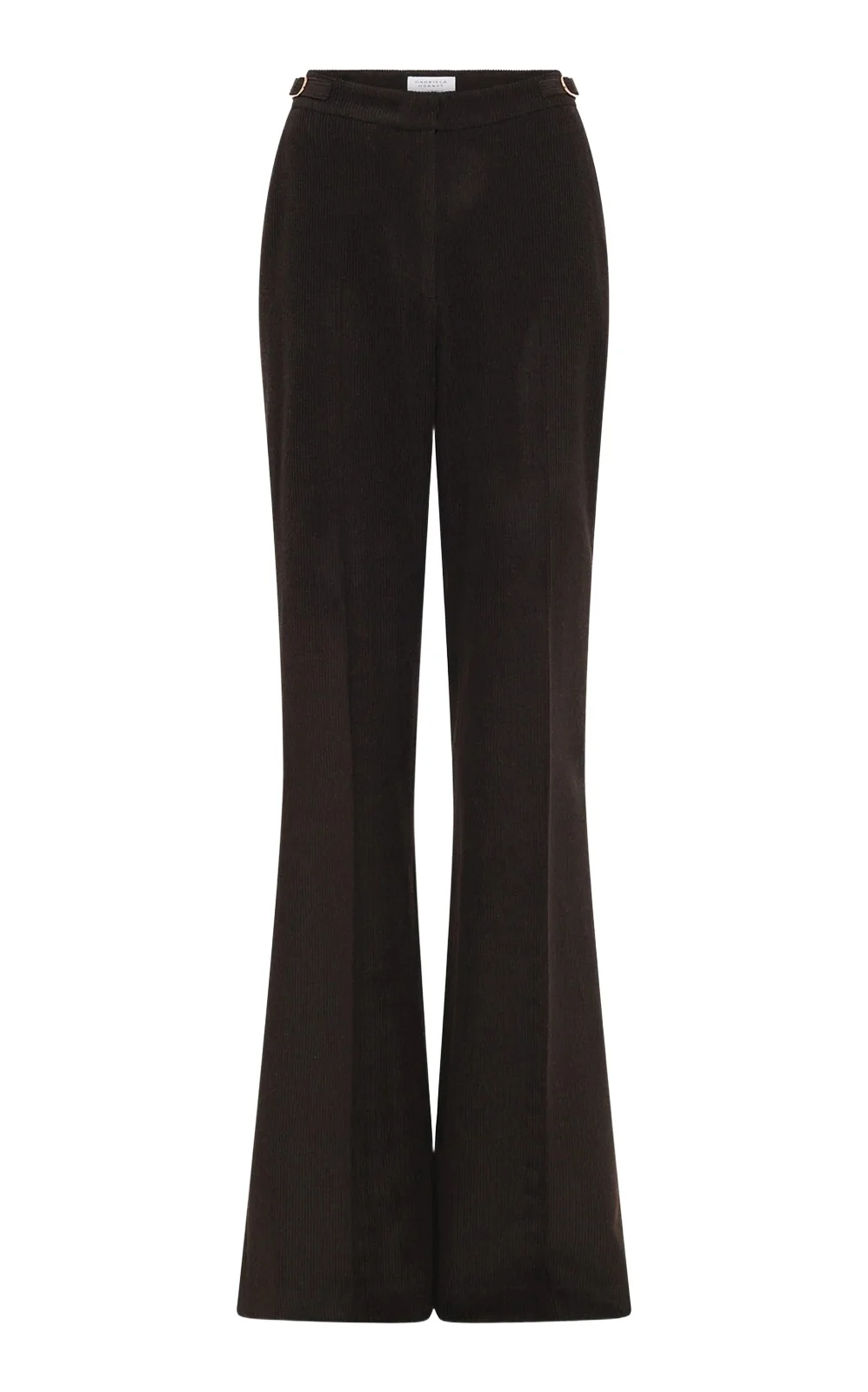 Gabriela Hearst Vesta Flare Pant in Chocolate Fine Cashmere Corduroy