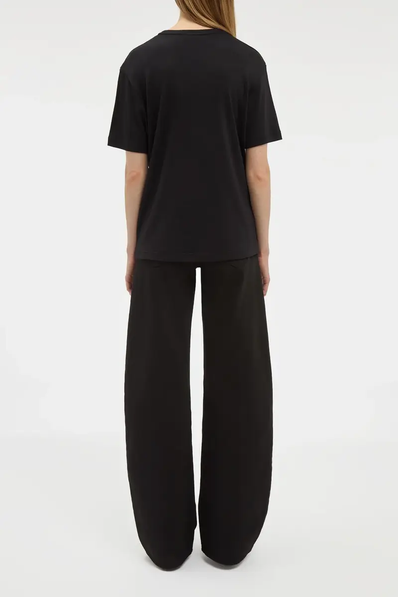 Gabriela Hearst Kirby T-Shirt in Black Cashmere Jersey | Thumbnail 4 Gabriela Hearst Kirby T-Shirt in Black Cashmere Jersey | Thumbnail 4