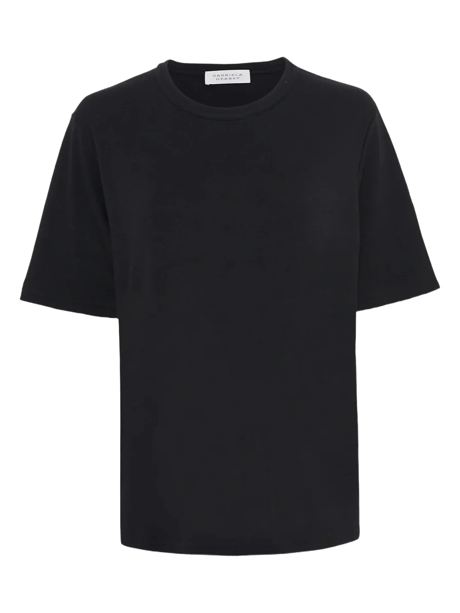 Kirby T-Shirt in Black Cashmere Jersey Kirby T-Shirt in Black Cashmere Jersey