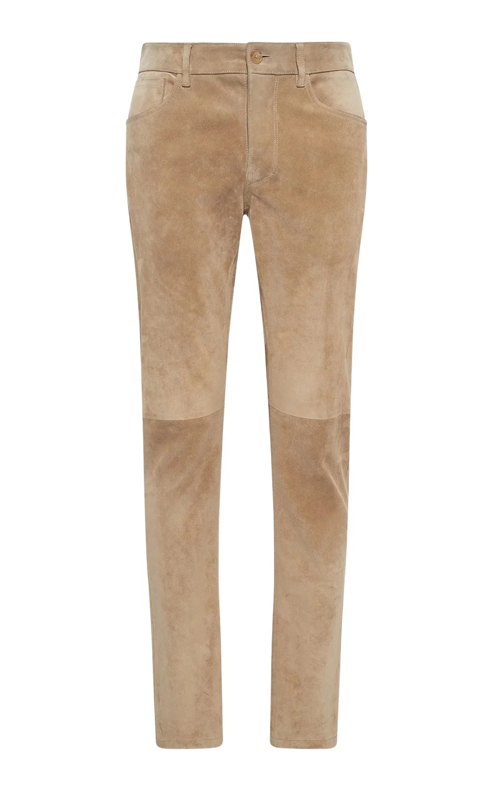 Gabriela Hearst Anthony Five Pocket Pant in Camel Suede