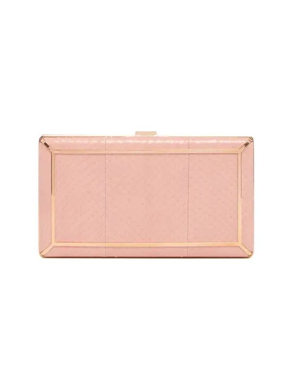 Callas Clutch in Pink Snakeskin Callas Clutch in Pink Snakeskin