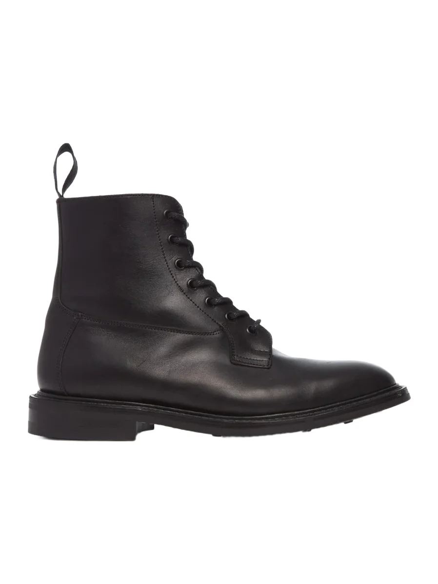Gabriela Hearst Calvert Military Boot in Black Leather
