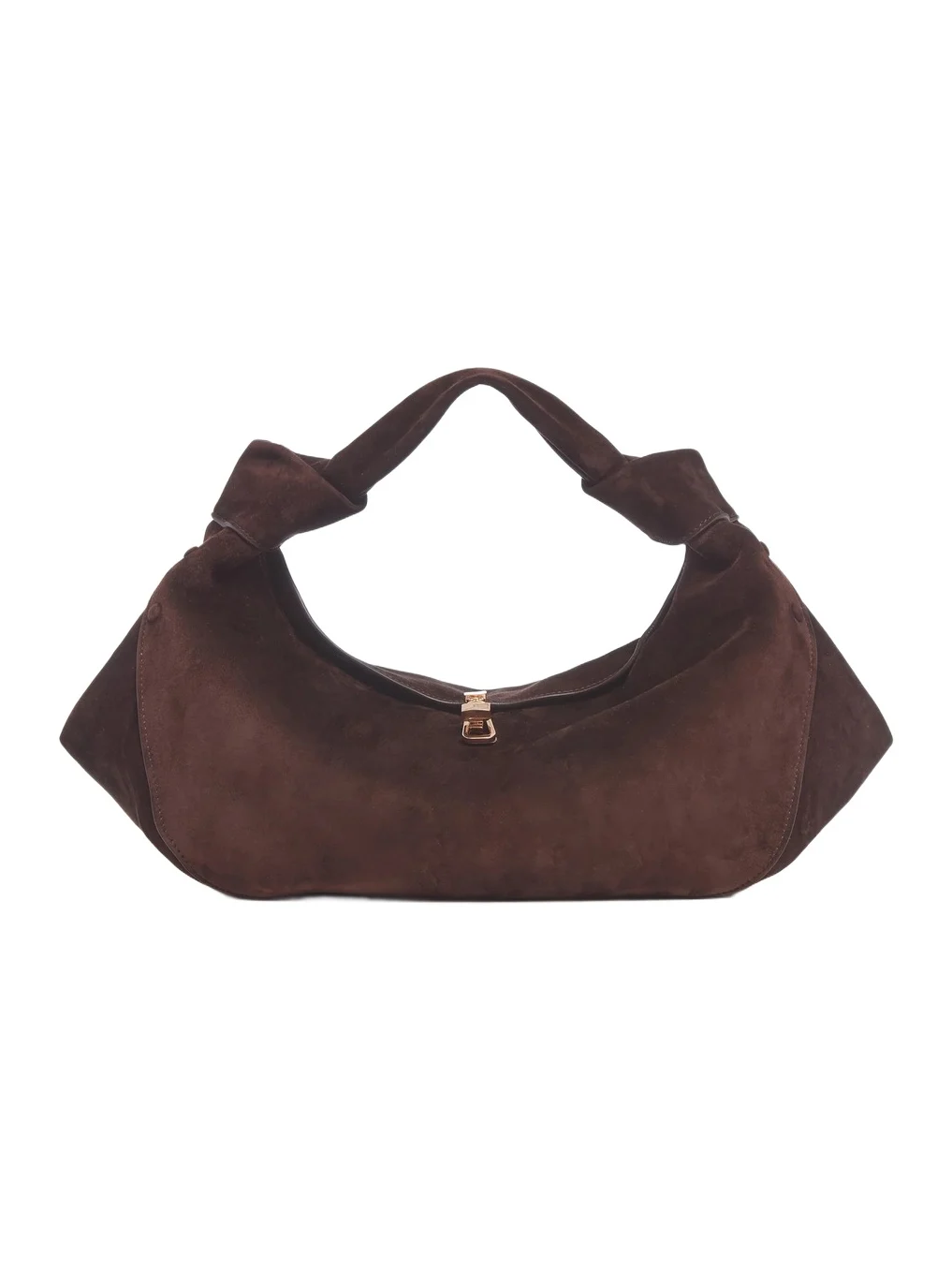 Gabriela Hearst Small Antonia Bag in Dark Brown Suede