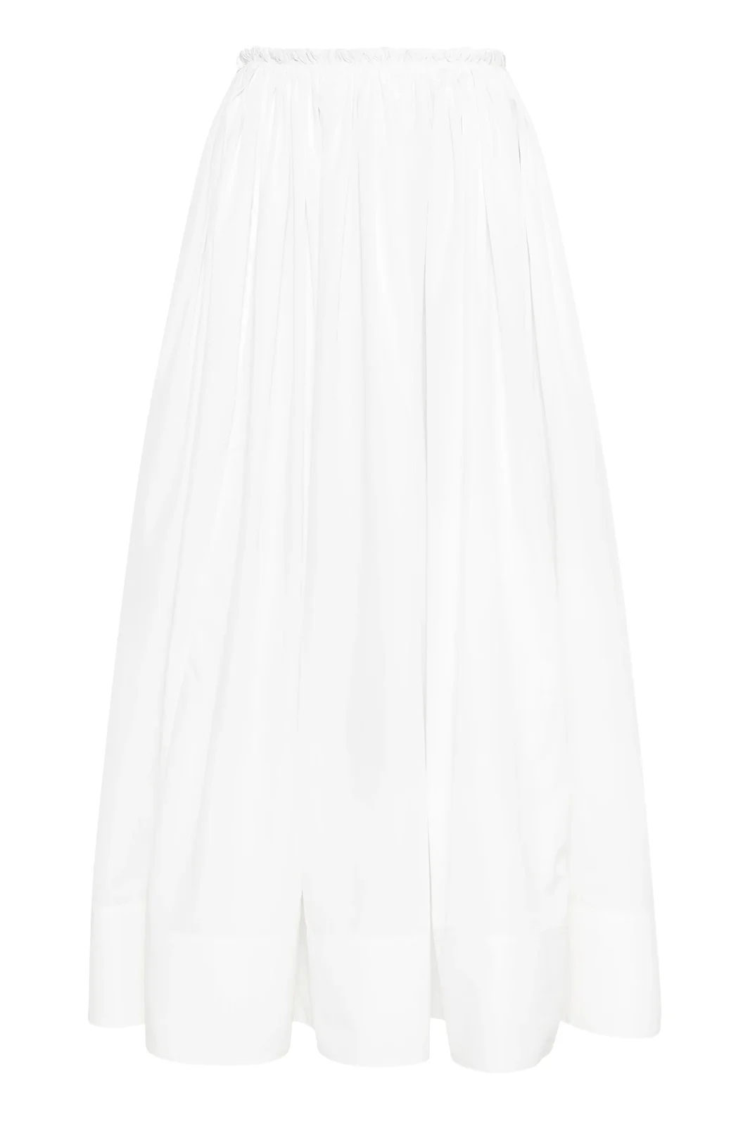 Gabriela Hearst Shiva Maxi Skirt in White Sea Island Cotton