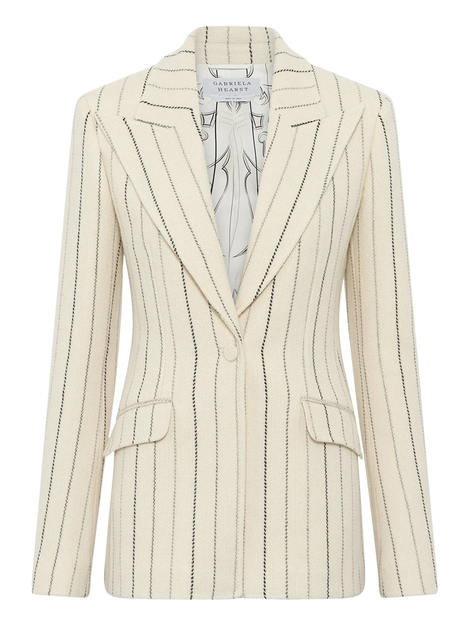 Leiva Blazer in Ivory Sportswear Wool Leiva Blazer in Ivory Sportswear Wool