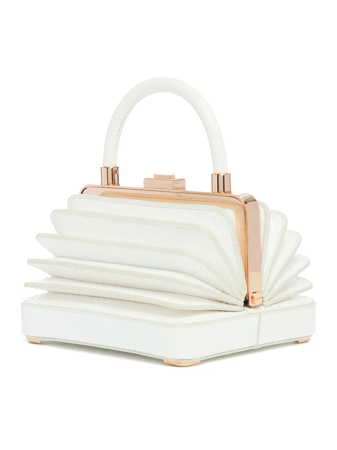 Gabriela Hearst Small Diana Bag in Ivory Snakeskin