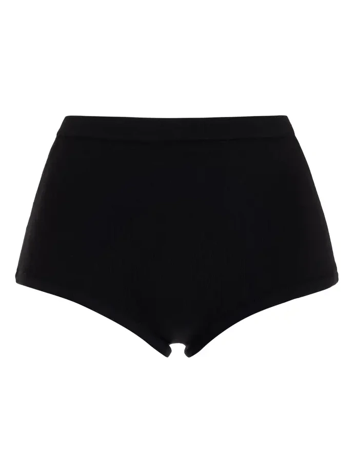 Aris Knit Short in Black Merino Wool Aris Knit Short in Black Merino Wool