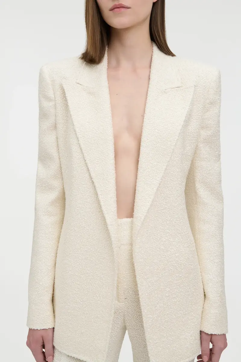 Gabriela Hearst Mairi Blazer in Ivory Silk Boucle | Thumbnail 5 Gabriela Hearst Mairi Blazer in Ivory Silk Boucle | Thumbnail 5