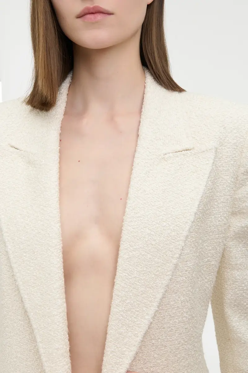 Gabriela Hearst Mairi Blazer in Ivory Silk Boucle | Thumbnail 6 Gabriela Hearst Mairi Blazer in Ivory Silk Boucle | Thumbnail 6