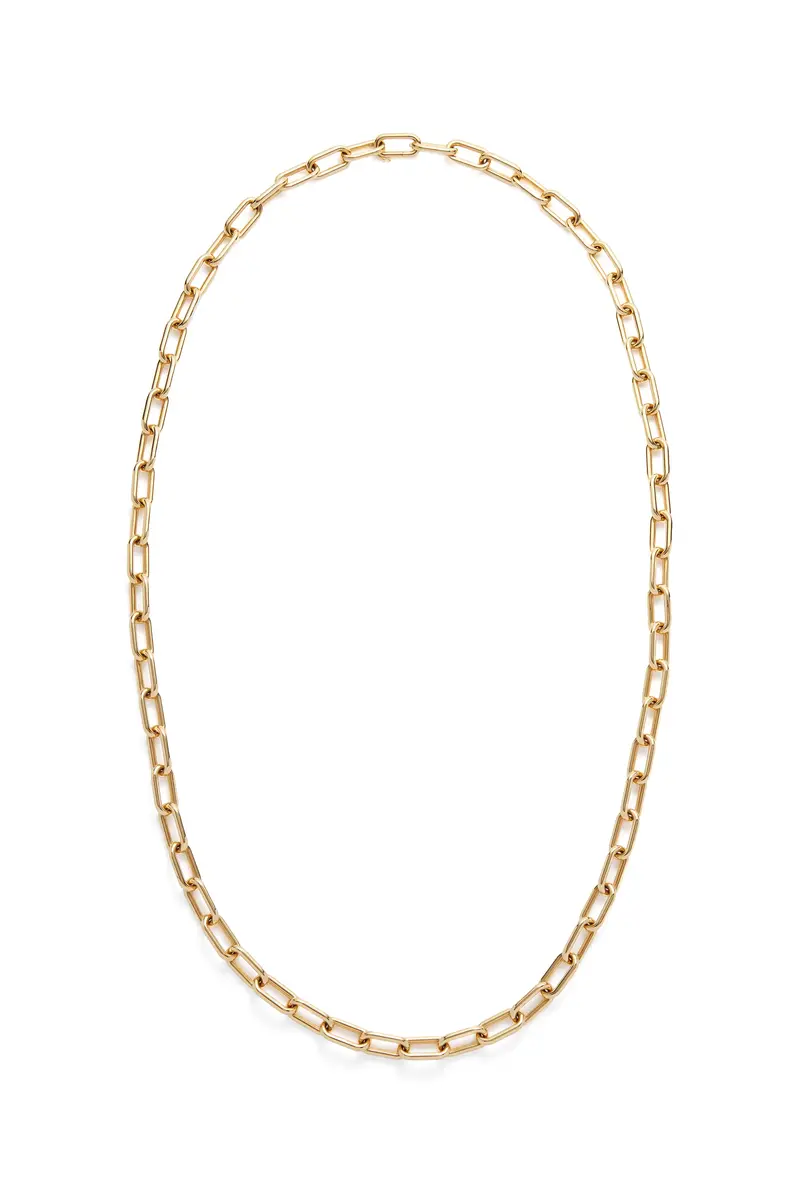 Gabriela Hearst Large Link Necklace in 18K Yellow Gold (Small Links) | Thumbnail 3 Gabriela Hearst Large Link Necklace in 18K Yellow Gold (Small Links) | Thumbnail 3