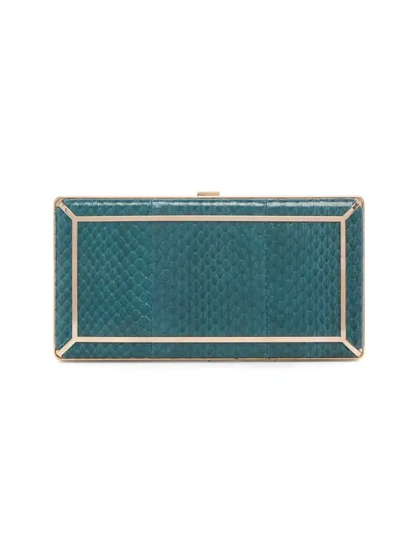 Callas Clutch in Green Snakeskin Callas Clutch in Green Snakeskin
