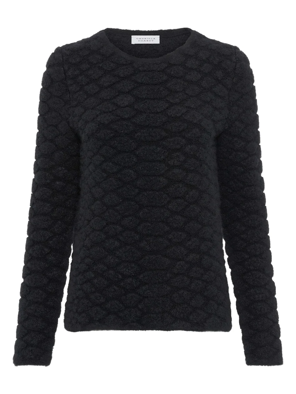 Gabriela Hearst Tansey Knit Sweater in Black Cashmere