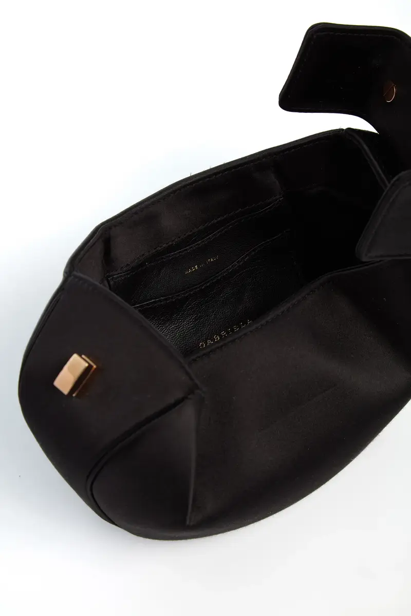 Gabriela Hearst Demi Bag in Black Satin | Thumbnail 4
